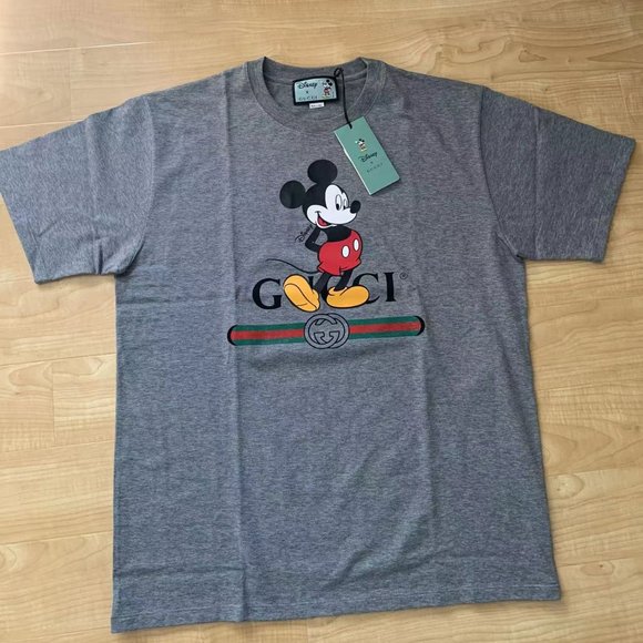 Gucci Other - Gucci x Disney Oversized Logo-Print T-shirt Grey
